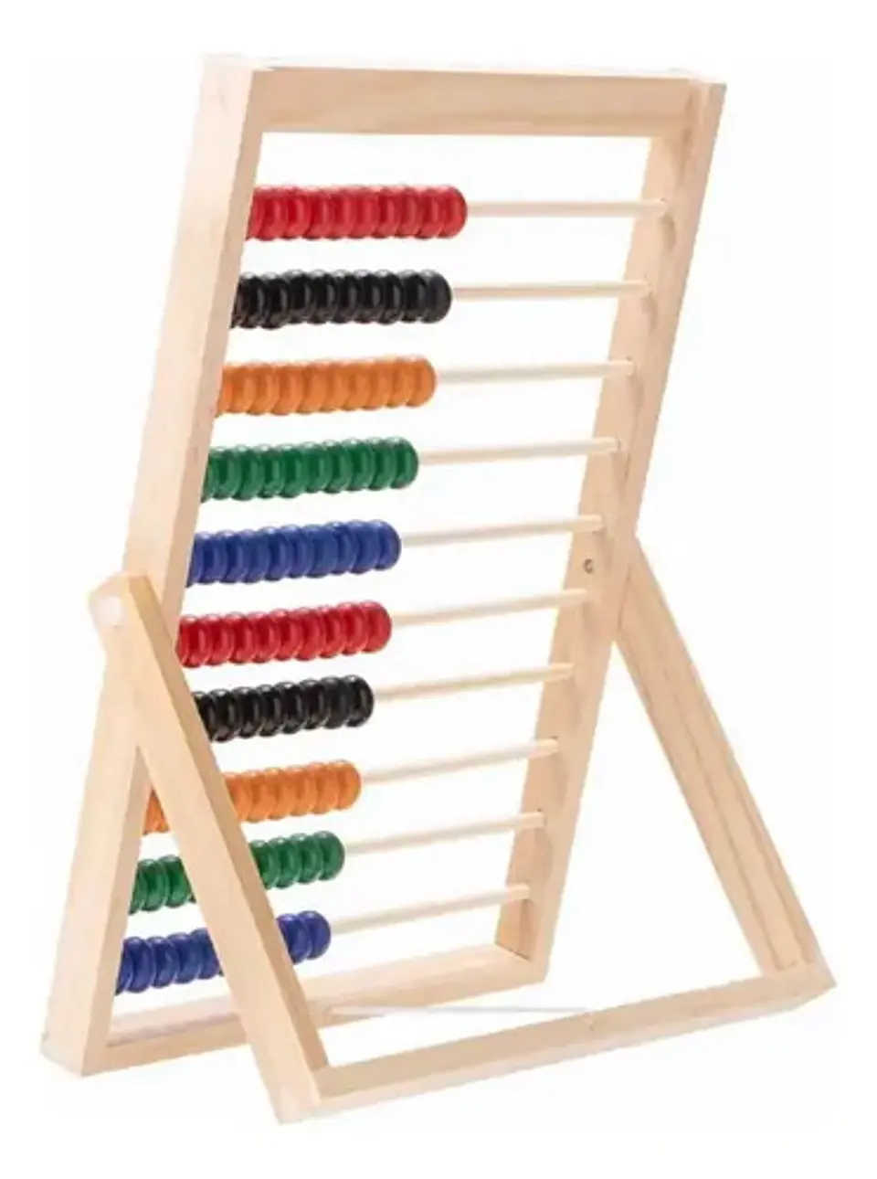 Ábaco En Madera 30cm Con Base Números Didácticos Ref. Sz-050 3