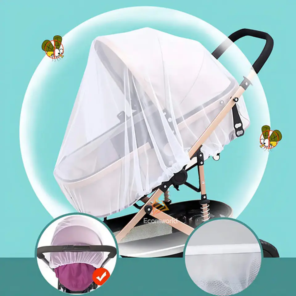 Genérica Bebes Mosquitero Para Coche 2022 De Paseo 6