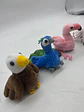Titeres De Dedo Animales Aves Pajaros X 6 Und Pavo Buho - Miniatura 6