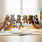 Títeres Dedo Animales Variado Leon Tigre Panda Jiraf  X 6und - Miniatura 2