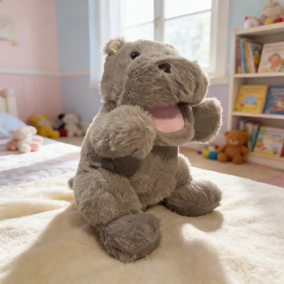 Peluche Títeres De Mano Animales Variados Perro Oso Cebra 3