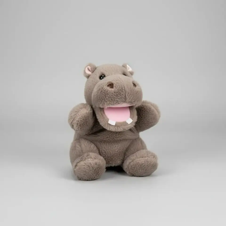 Peluche Títeres De Mano Animales Variados Perro Oso Cebra 5