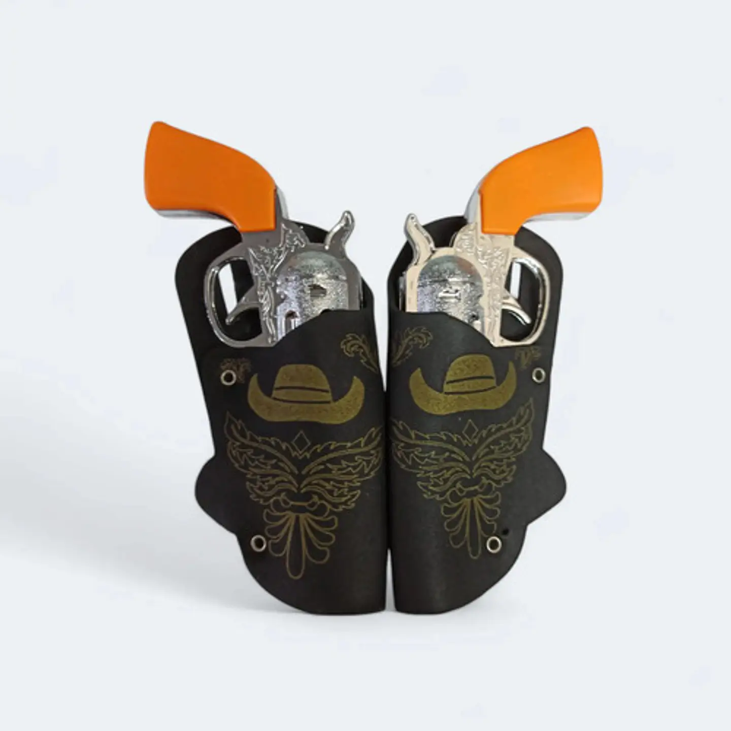 Set X 2 Pistolas Juguete +2 Fundas Vaquero Disfraz Haloween 2
