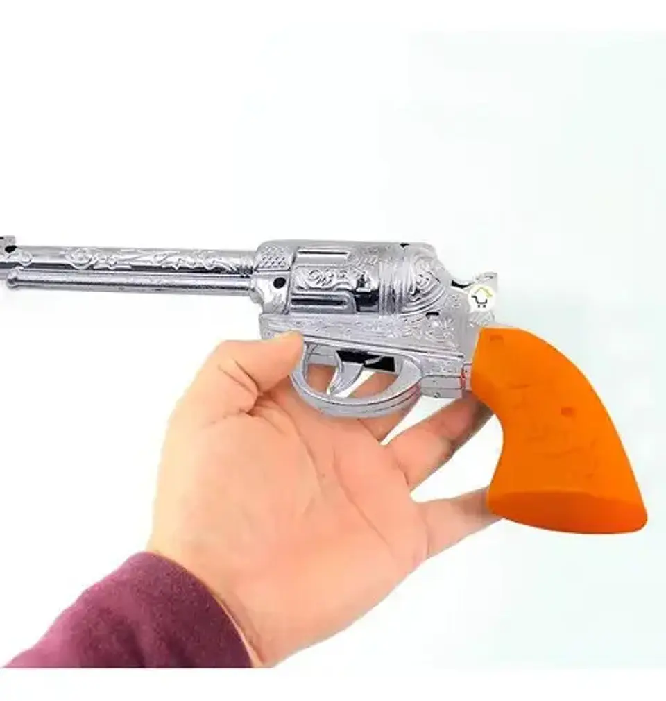Set X 2 Pistolas Juguete +2 Fundas Vaquero Disfraz Haloween 3