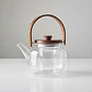 Tetera De Borosilicato Capacidad 1l Transparente Te Cocina Marrón - Miniatura 1