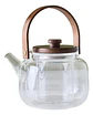 Tetera De Borosilicato Capacidad 1l Transparente Te Cocina Marrón - Miniatura 2