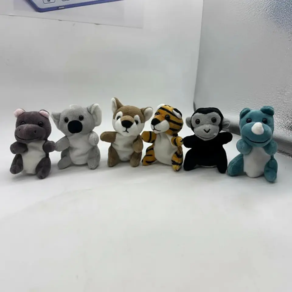 Títeres  Dedo Animales Variado Colección Selva   X 6und 4