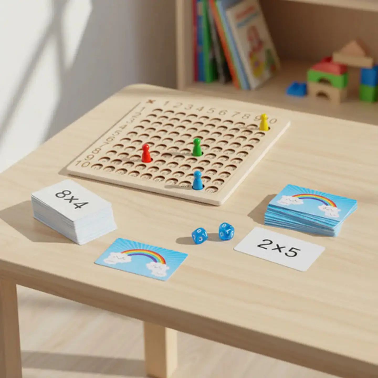 Tabla De Multiplicar Matemática De Madera Montessori Toy 3