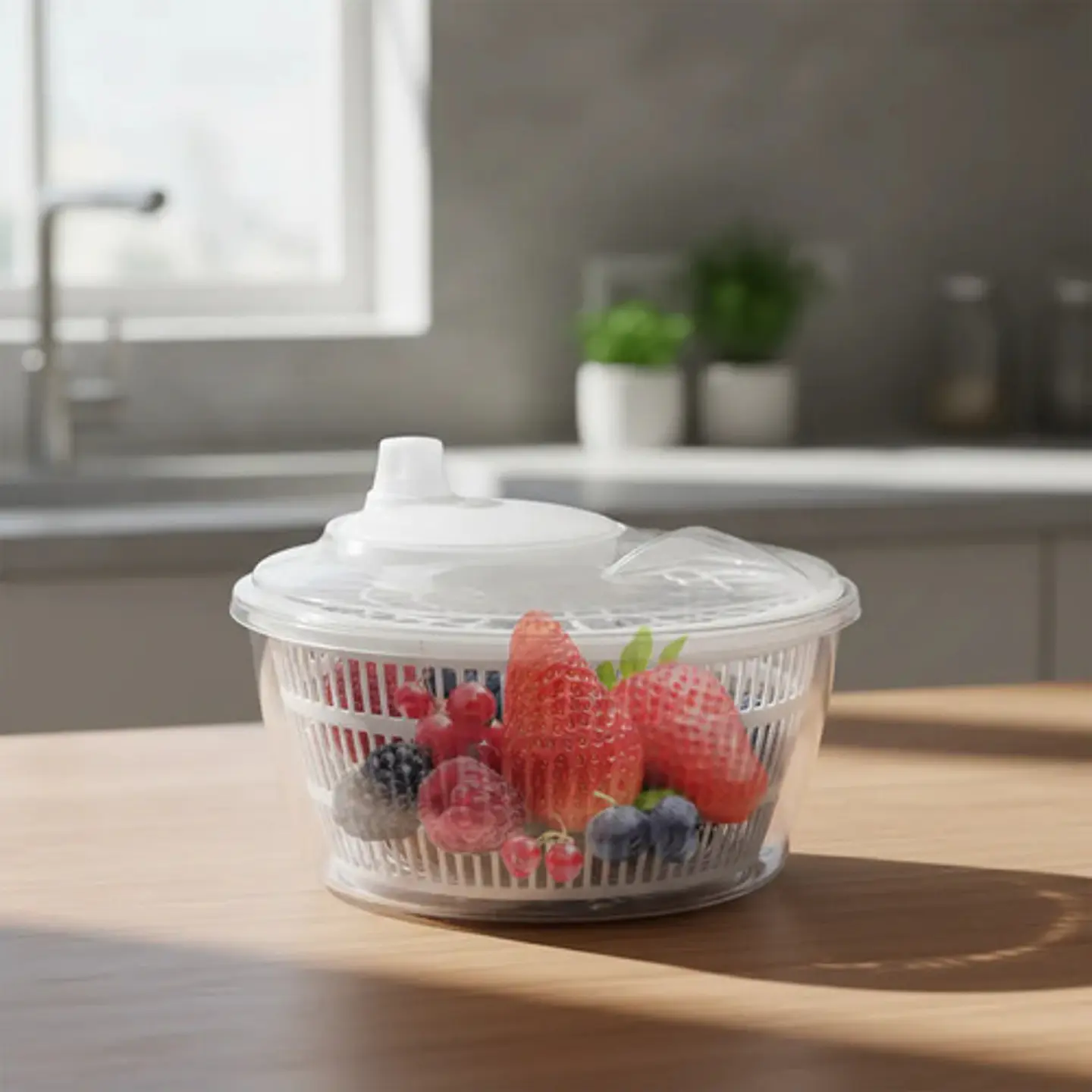 Escurridor Para Ensalada Turquesa 1