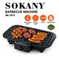 Parrilla Electrica 2200w Barbacoa Asador Mesa Bbq Sokany - Miniatura 6