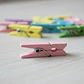 Miniganchos De Madera X 50 Unidades De Colores Surtidos - Miniatura 6