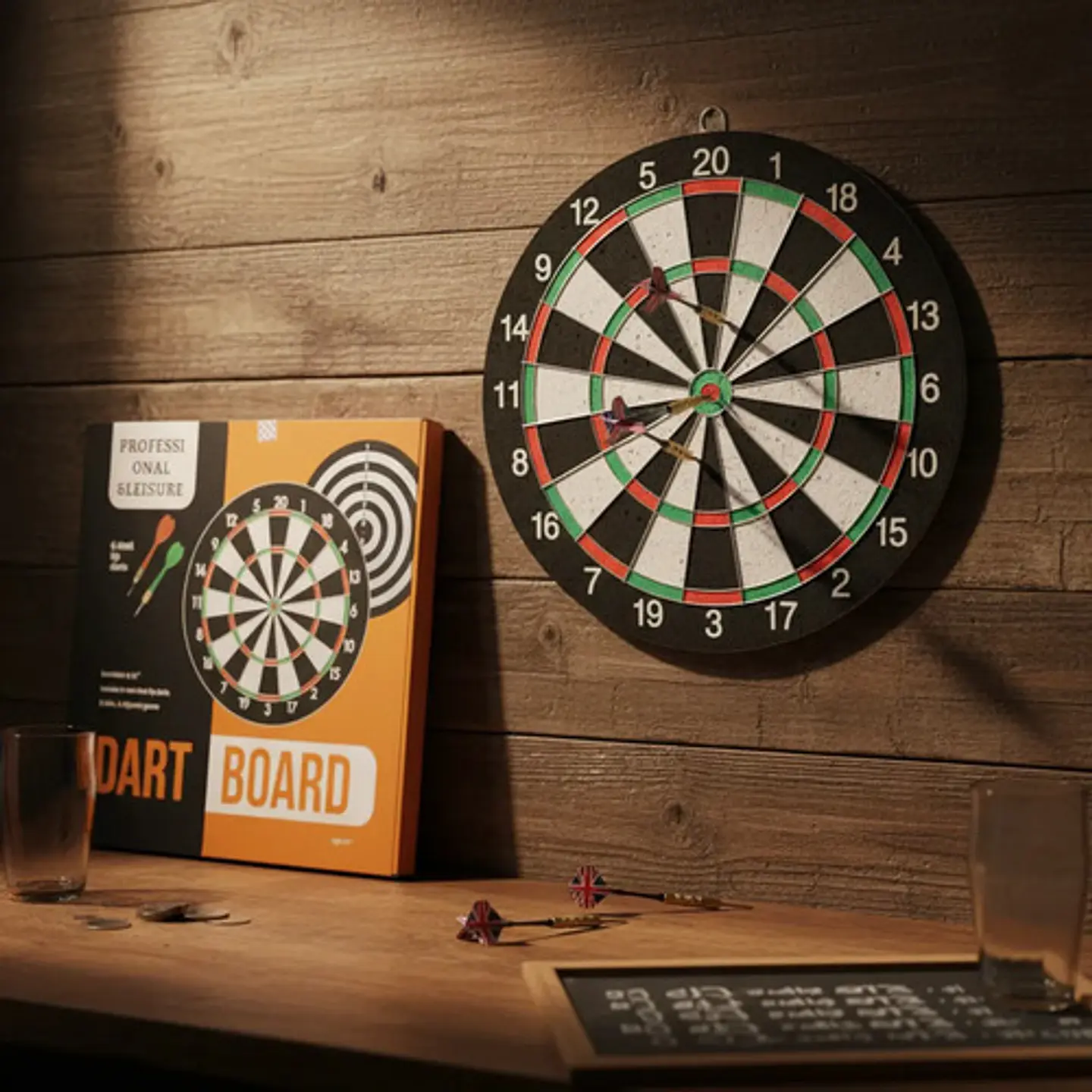 Tablero Tiro Al Blanco 43cm Doble 1