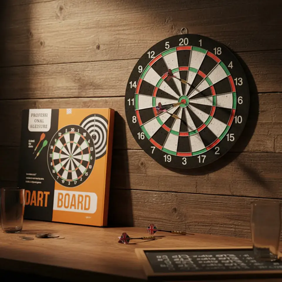 Tablero Tiro Al Blanco 43cm Doble 1