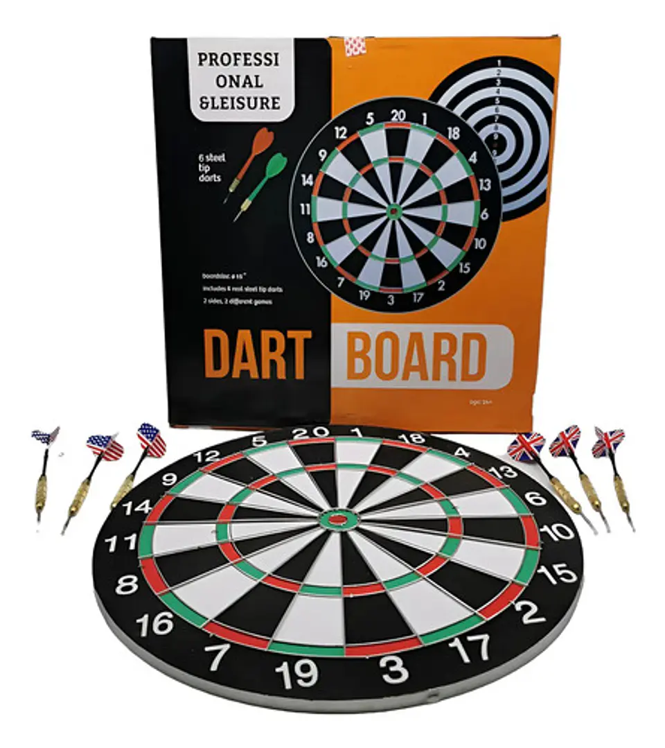 Tablero Tiro Al Blanco 43cm Doble 2
