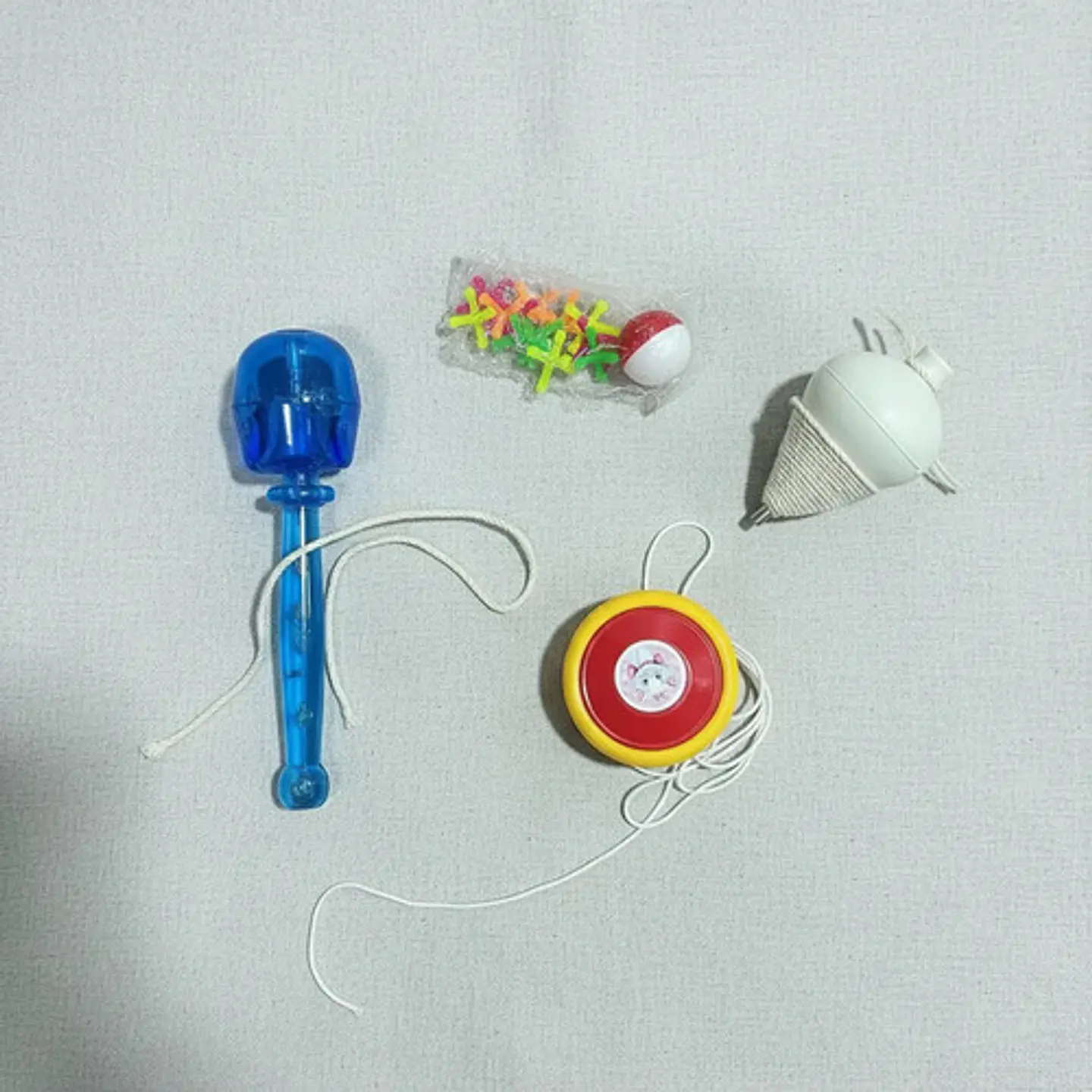 Set X4 De Juguetes Tradicionales Coca Trompo Yoyo Yases Multicolor 5
