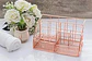 Organizador De Escritorio De Oro Rosa Para Mujeres, Suminist - Miniatura 1