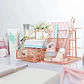 Organizador De Escritorio De Oro Rosa Para Mujeres, Suminist - Miniatura 2