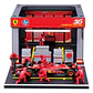 Diorama Miniatura De F1 Ferrari Sf-24 Pitstop 1:43 Bburago - Miniatura 6