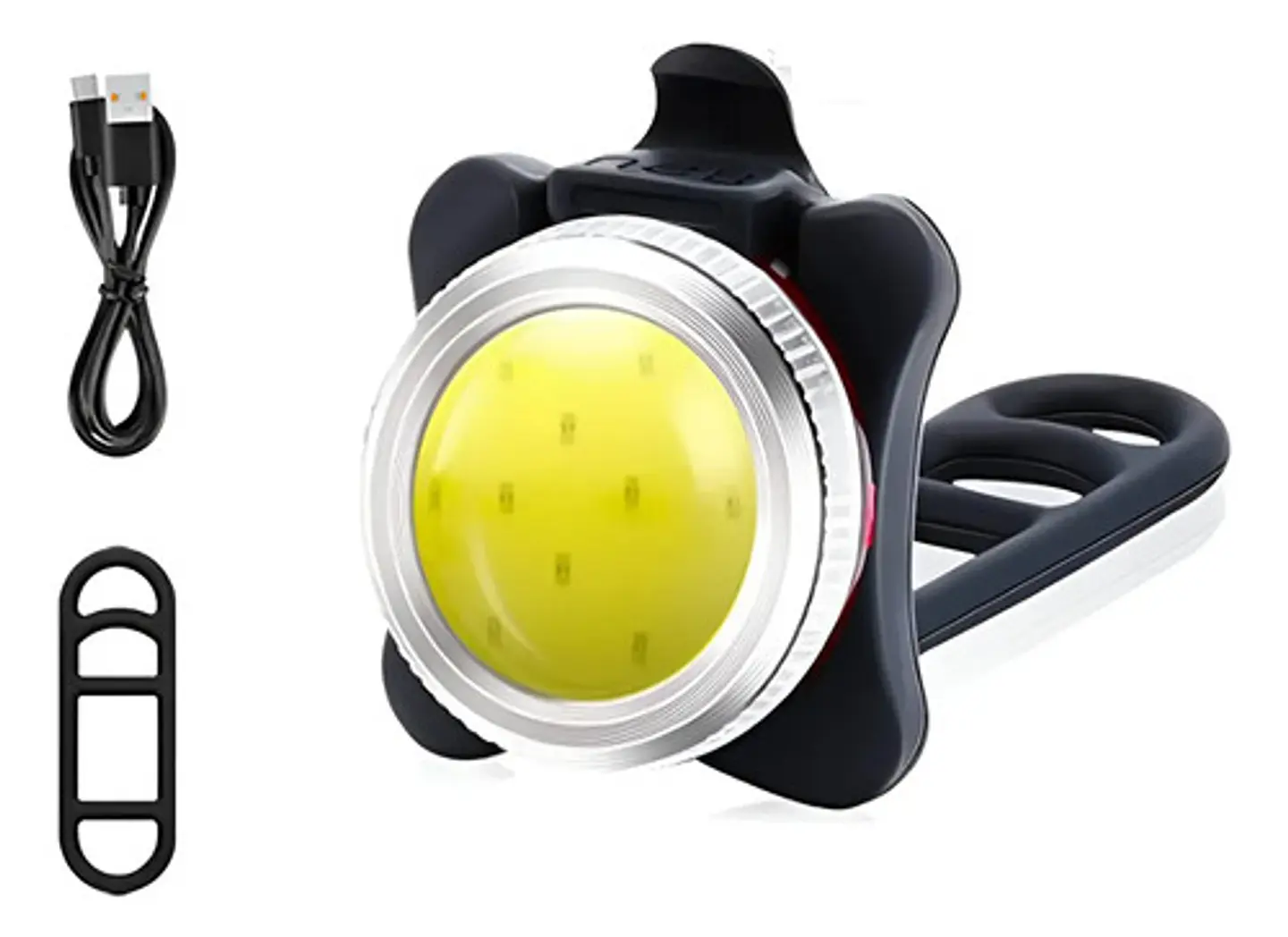 Luz Stop Trasera Para Bicicleta Led Cob Recargable Usb 1