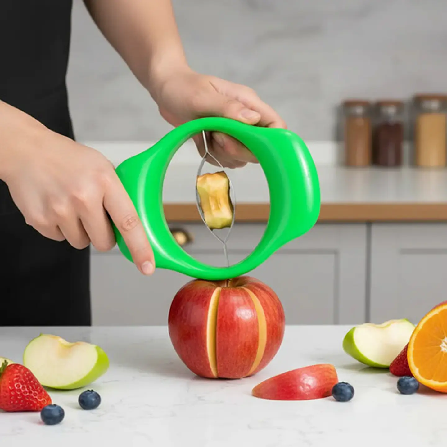 Cortadores Deshuesadores Frutas Rebanador Acero Inoxidable 3