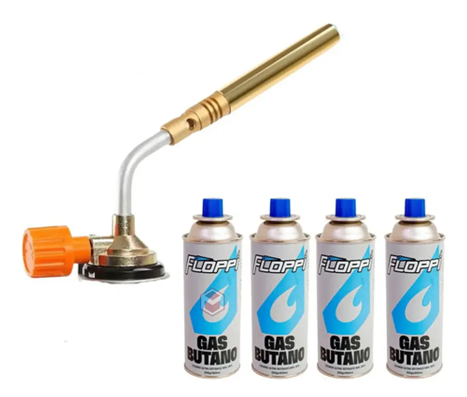 Soplete Flameador Industrial Antorcha Joyeria + 4 Tarros Gas 1