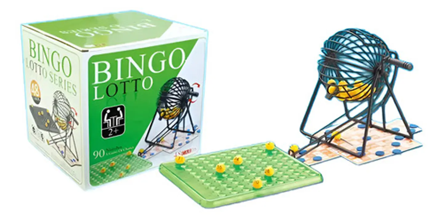 Juego De Mesa Bingo Lotto Con Balotera 48 Cartones 90 Numero 1
