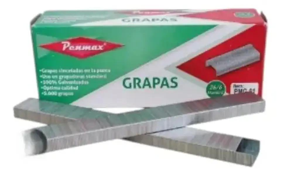 Grapa Estándar Cinceladas Galvanizas Caja X 5000 Und Color Gris 2