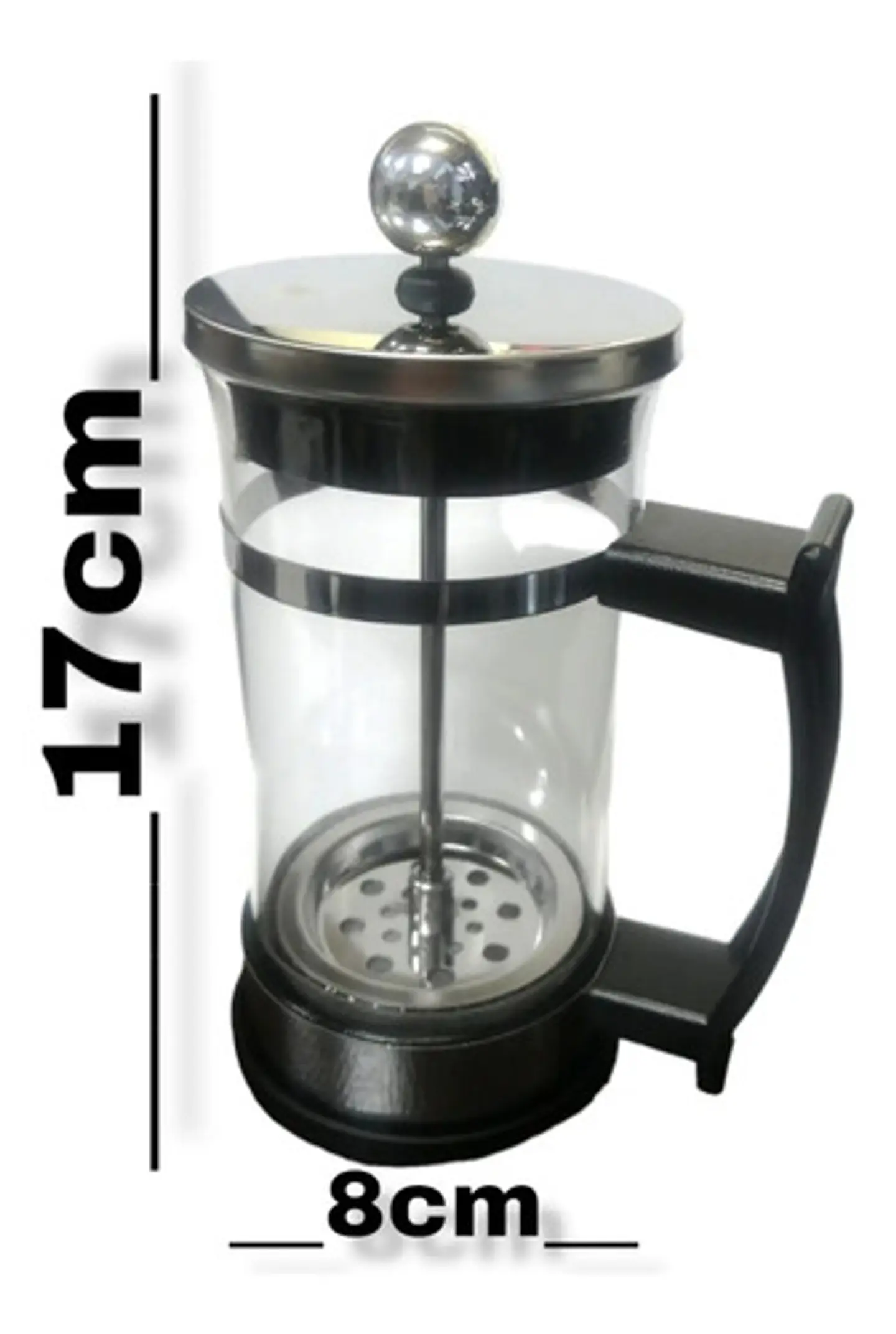Cafetera Prensa Francesa 350ml De Lujo Acero Inoxidable Color Vidrio 0 0v 2