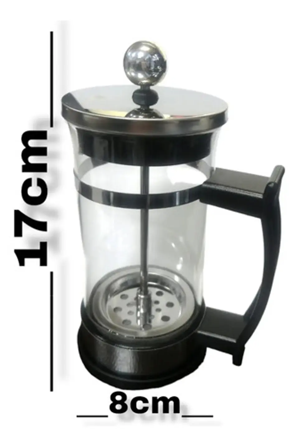 Cafetera Prensa Francesa 350ml De Lujo Acero Inoxidable Color Vidrio 0 0v 2