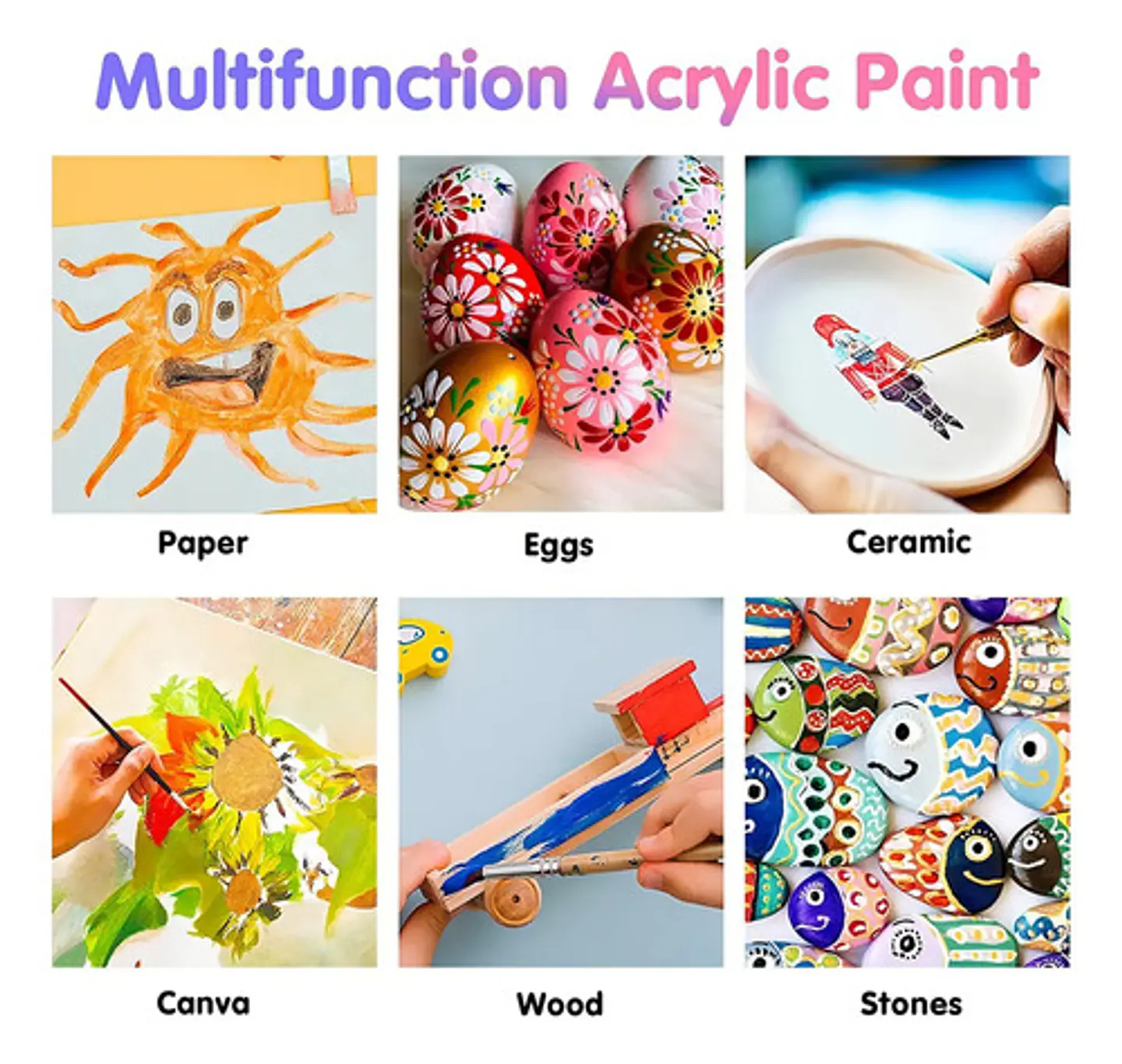 Set Pintura Acrílica Artist Series X24 Tubos 12ml No Fluorescente 3