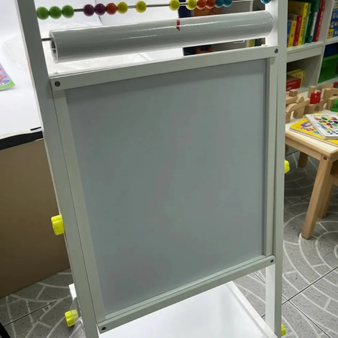 Tablero Caballete Didactico Infantil Doble Cara Abaco Papel 4