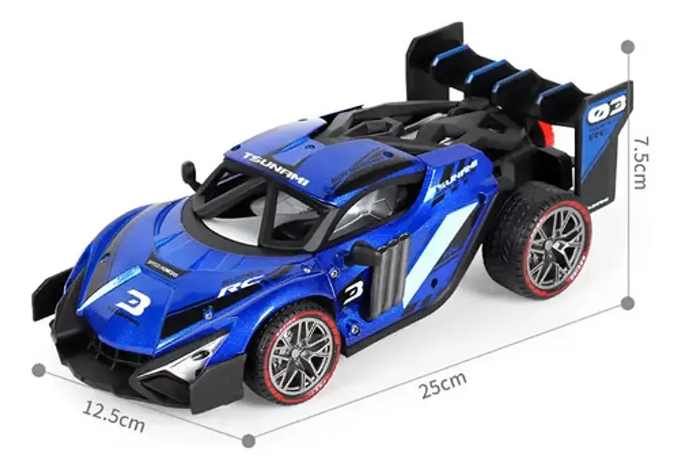 Carro Deportivo Control Remoto Color Azul 4