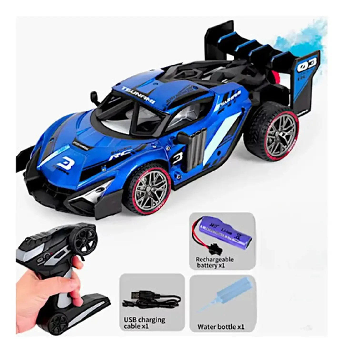 Carro Deportivo Control Remoto Color Azul 5