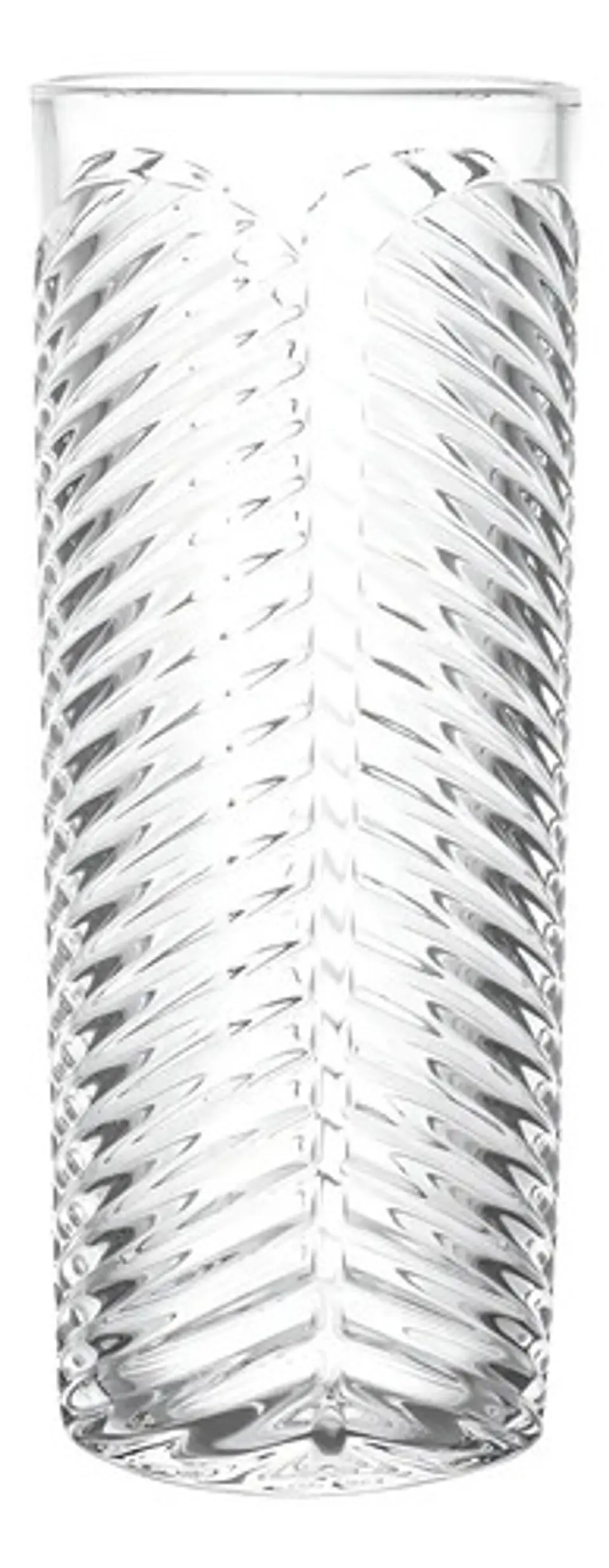 Florero De Vidrio Redondo Con Rayas Para Decoración, 24 Cm Cristal Rdondo Rayas 2