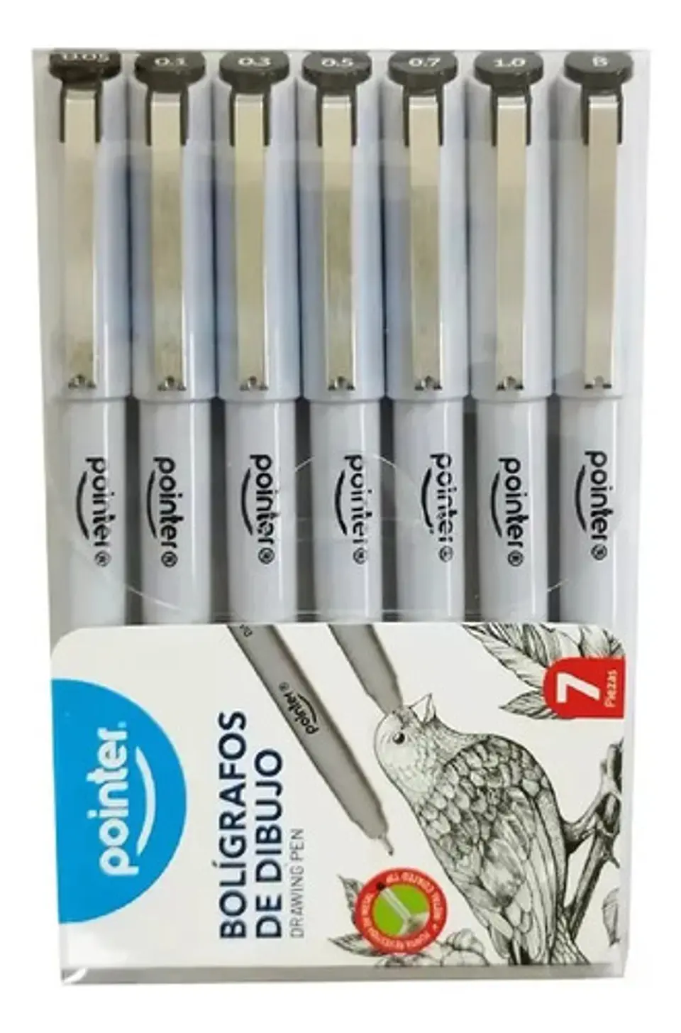 Bolígrafos Técnicos Pointer X7 Tinta Negra Resistente Al Agua Negro 2