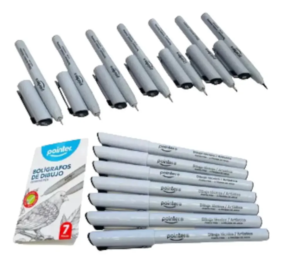 Bolígrafos Técnicos Pointer X7 Tinta Negra Resistente Al Agua Negro 3