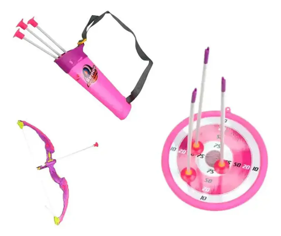 Set Arco 63cm Y Flechas Diana Infantil Niño 881-24a 8