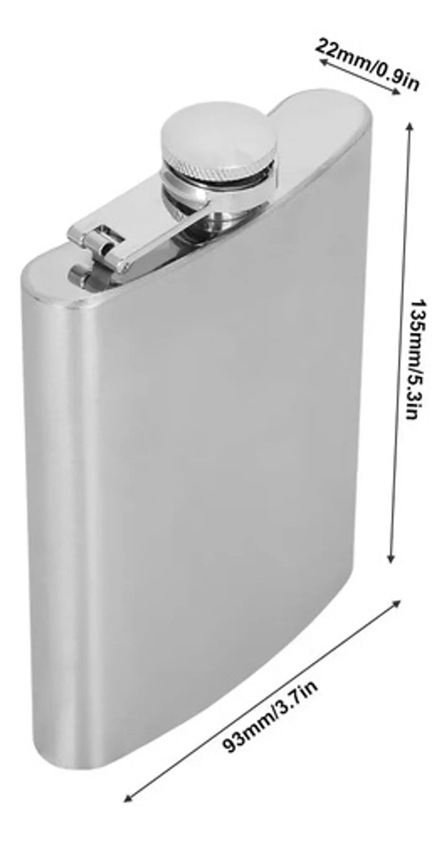 Set Licorera Whiskera Acero Inoxidable Con Vasos Y Embudo 2