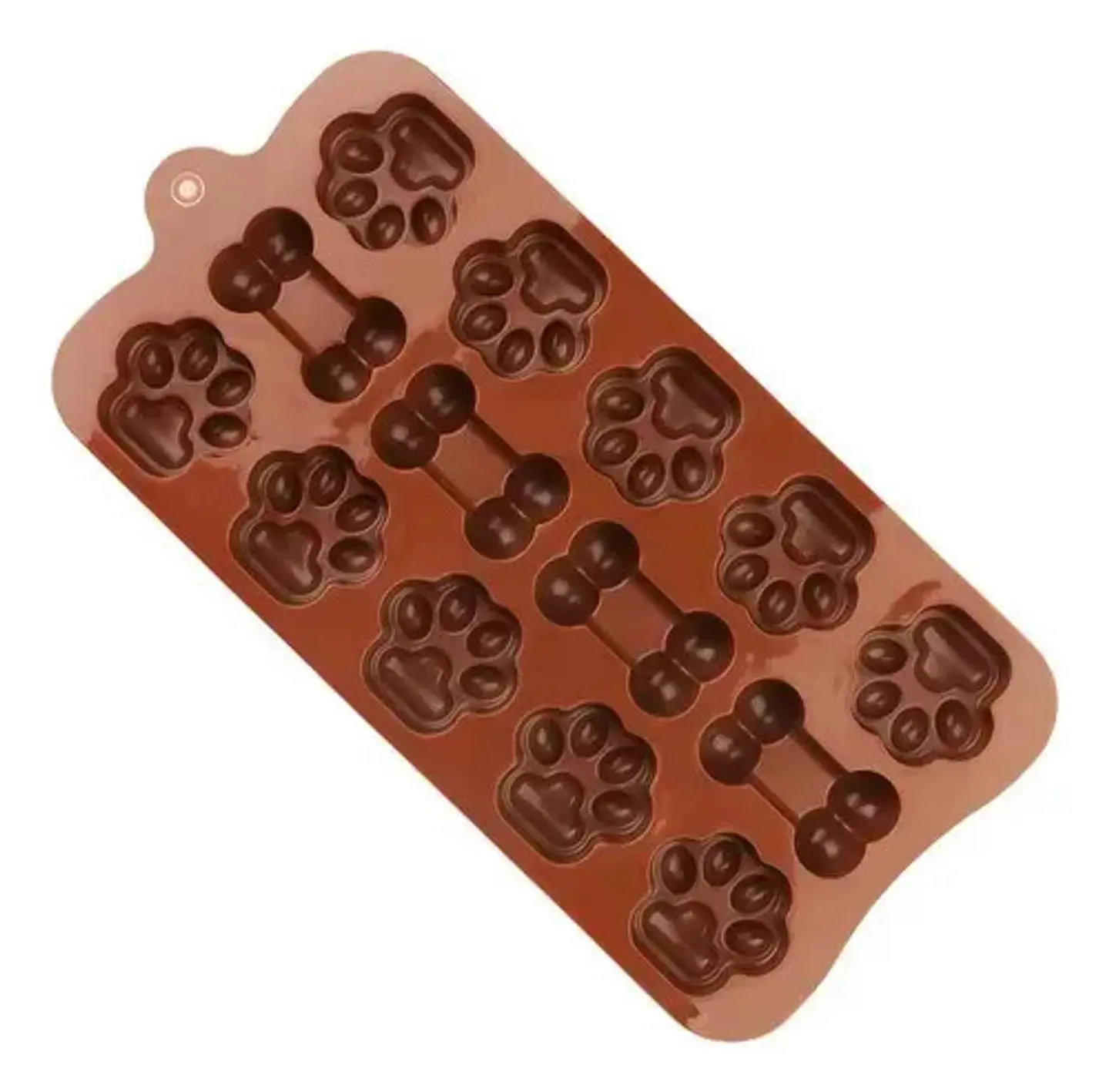 Molde Abecedario - Letras- Alfabeto Numeros Chocolate Tortas Color Marrón Huesitos Y Huellitas Marrón Huesitos Huellitas 4