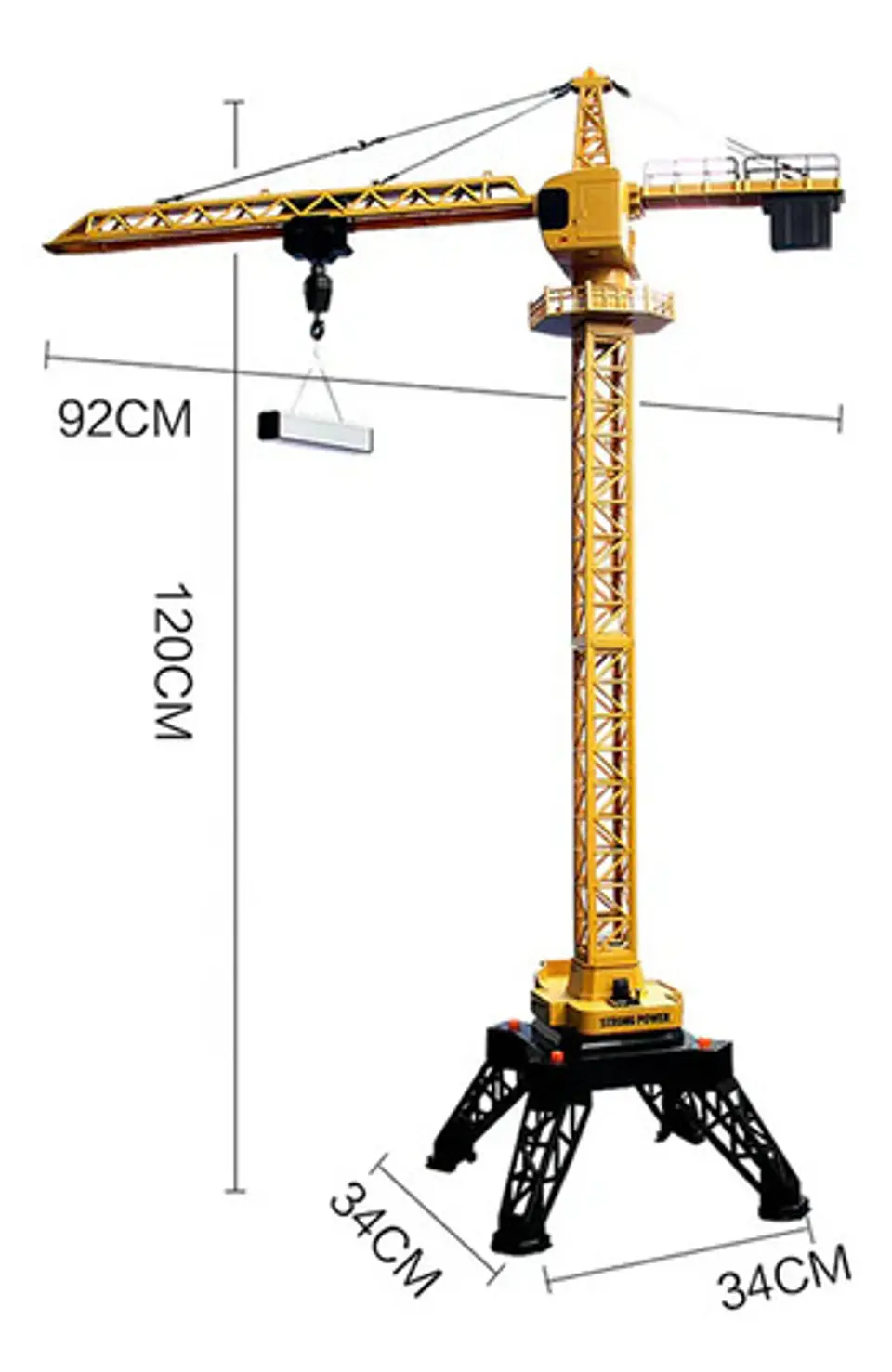 Huina 1585 Torre De Construcción Control Remoto Escala 1:14 Amarillo Torre De Construcción 2