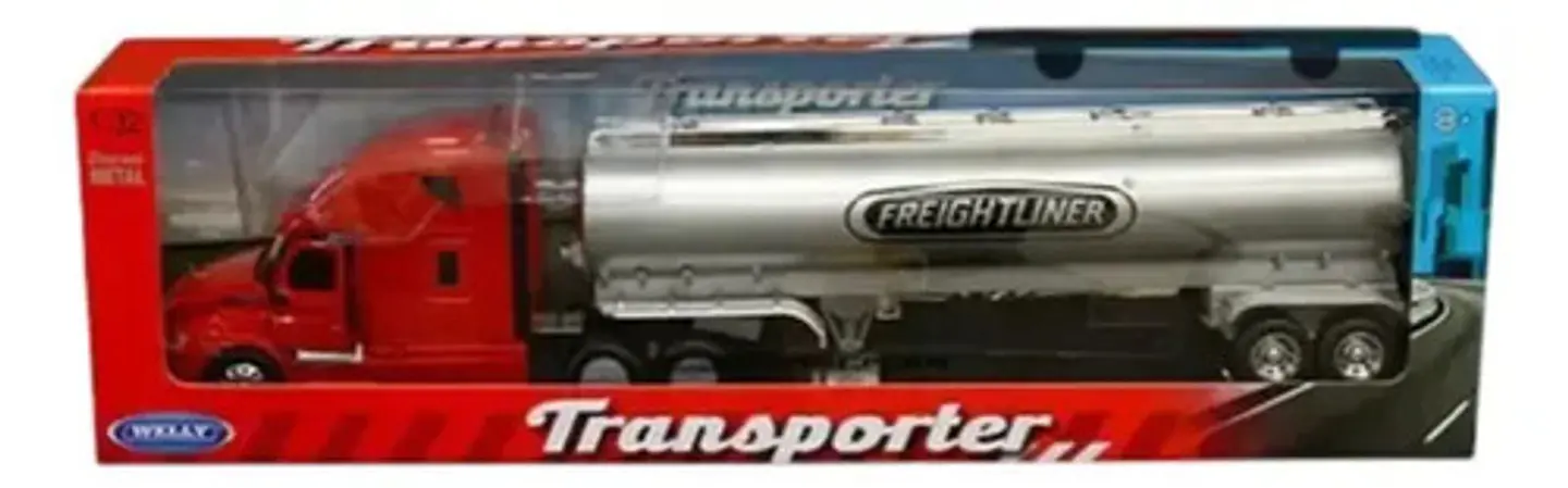 Tractomula Welly Freightliner Century Class St 1:32 Color Rojo 2