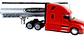 Tractomula Welly Freightliner Century Class St 1:32 Color Rojo - Miniatura 6