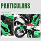 1:12 Coleccion Escala Metal Moto Zx-10r Con Luz Y Base - Miniatura 3
