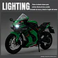 1:12 Coleccion Escala Metal Moto Zx-10r Con Luz Y Base - Miniatura 5