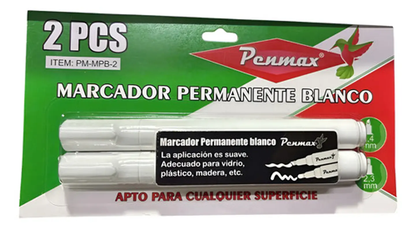 Marcadores De Pintura Blanca Permanente - Pack De 2 Marcador 2