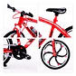 Bicicleta De Montaña En Miniatura Mini Red Crazy Escala 1:10 - Miniatura 3