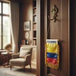 Bandera Vidrio Carro Colombia Con Chupa Mundial Decoracion - Miniatura 2