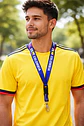Combo Futbolero Colombia Sombrero Gafas Manillas Tatuajes - Miniatura 6