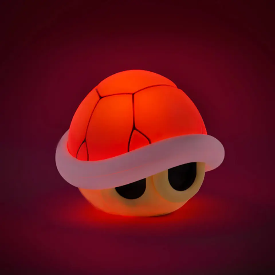 Lampara De Noche Mario Bros Caparazón Verde Con Sonido Rojo 5v 3