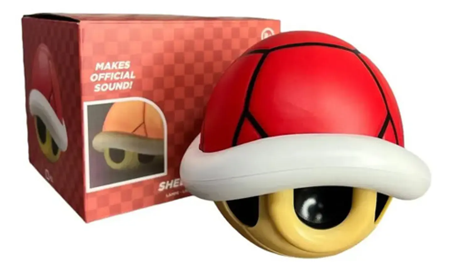 Lampara De Noche Mario Bros Caparazón Verde Con Sonido Rojo 5v 4